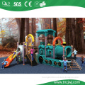 China Kindergarten The Train Plastic Slides Outdoor Playground Equipment